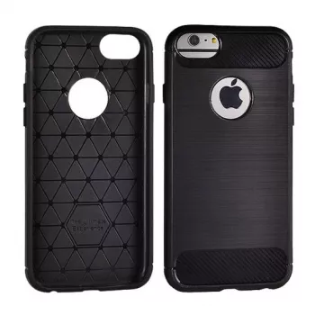 GreenGo Huawei Y7 2019 Back Case carbonio nero
