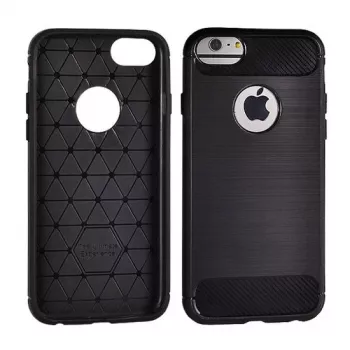 GreenGo Nokia 6.1 2018 Cover TPU Carbon nero