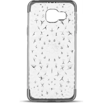 GreenGo Samsung Galaxy S7 Edge G935 cover TPU 3D Stars argento