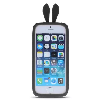GreenGo Bumper universale L (10cm) Rabbit Ears nero