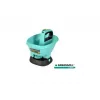 GREENMILL seminatrice rotativa elettrica da giardino 2,7L spandiconcime a batteria per semi, fertilizzanti, sale