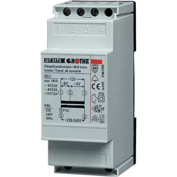 Grothe trasformatore per campanelli 8 V/AC 1 A 14201