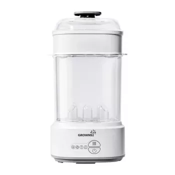 Grownsy sterilizzatore per biberon con asciugatore (grigio)