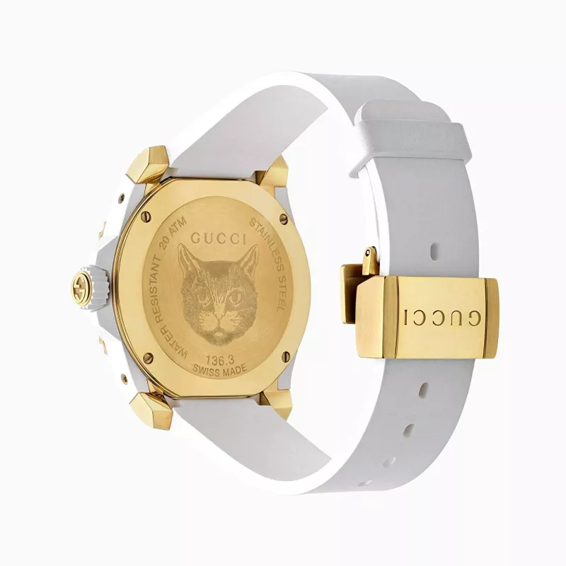 Gucci Dive Orologio da uomo YA136322 40mm acciaio inox quadrante nero cinturino in gomma