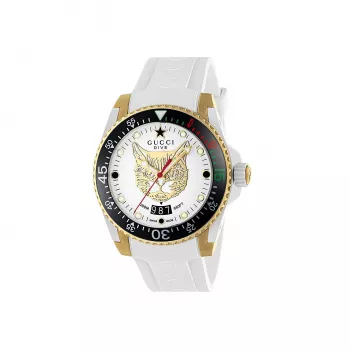 Gucci Dive Orologio da uomo YA136322 40mm acciaio inox quadrante nero cinturino in gomma