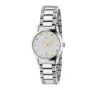 Gucci G-Timeless orologio donna YA126572A 27mm acciaio quadrante argento con indici in diamante svizzero al quarzo