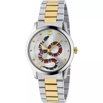 GUCCI G-Timeless Orologio da uomo al quarzo YA1264075 38mm acciaio inox quadrante nero