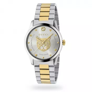 Gucci G-Timeless orologio uomo YA1264074 38mm acciaio inox quadrante argento