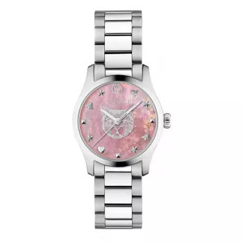 Gucci G-Timeless Orologio da donna YA1265013 27mm acciaio inox quadrante argento