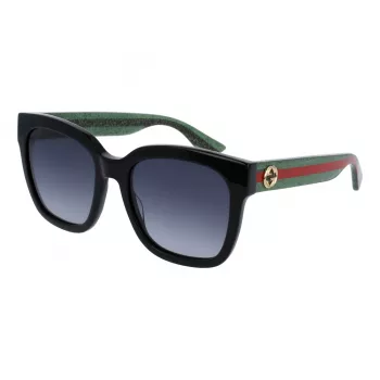 Gucci GG0034SN-002 Occhiali da sole Cat Eye nero grigio 54mm