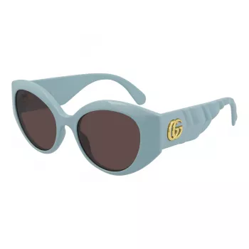 GUCCI GG0809S-004 Occhiali da sole donna - montatura in acetato nero, lenti grigie, 51 mm
