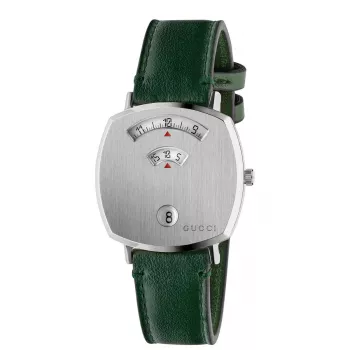GUCCI Grip Orologio unisex YA157406 35mm acciaio inox quadrante argento