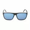 GUESS GF00048-5901C Occhiali da sole uomo rettangolari - montatura nera, lenti grigie
