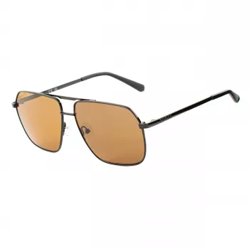Occhiali da sole GUESS GF00060-6001E uomo rettangolari neri lenti fumé 60/13/140 mm