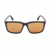 GUESS GF00062-5901E Occhiali da sole uomo, squadrati - montatura nera, lenti grigie, 59 mm