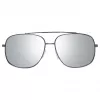 GUESS GF0207-08C Occhiali da sole uomo - montatura grigio scuro, lenti grigie, 60 mm