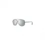 GUESS GF0207-08C Occhiali da sole uomo - montatura grigio scuro, lenti grigie, 60 mm