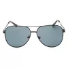 GUESS GF0231-02A Occhiali da sole da uomo rettangolari - Montatura nera Lenti grigie 58mm