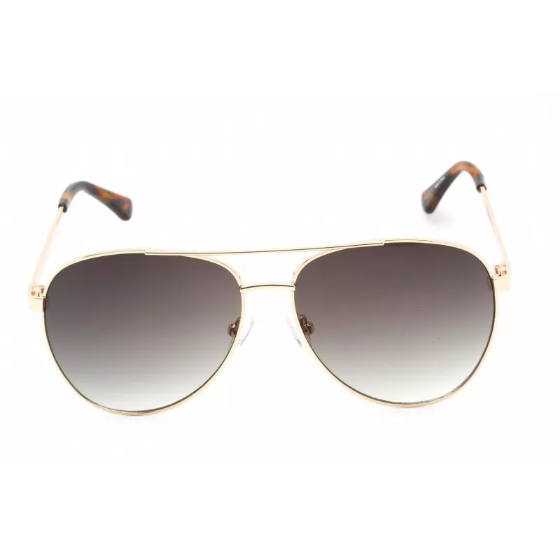GUESS GF0251-32P Occhiali da sole uomo, quadrati, Havana, con lenti marroni sfumate