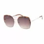 GUESS GF0410-5932F Occhiali da sole donna, squadrati - Montatura nero lucido, lente smoke sfumata, 59 mm
