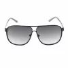 GUESS GF5025S-02B Uomo Occhiali da sole pilot - Montatura nera, Lenti grigio fumé, 61 mm