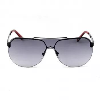 Occhiali da sole rettangolari uomo GUESS GF5053-0001B - montatura nera, lenti fumé