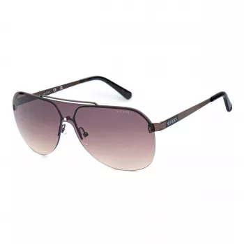 GUESS GF5053-0048F Occhiali da sole rettangolari uomo Havana marrone sfumato