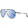 GUESS GF5083-01X Occhiali da sole uomo aviator - Montatura in metallo nera, lenti in policarbonato grigie, protezione UV400