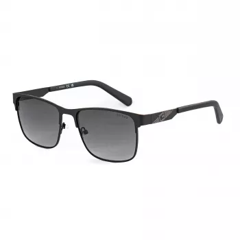 Occhiali da sole rettangolari uomo Guess GF5098-5602B nero fumé 56mm