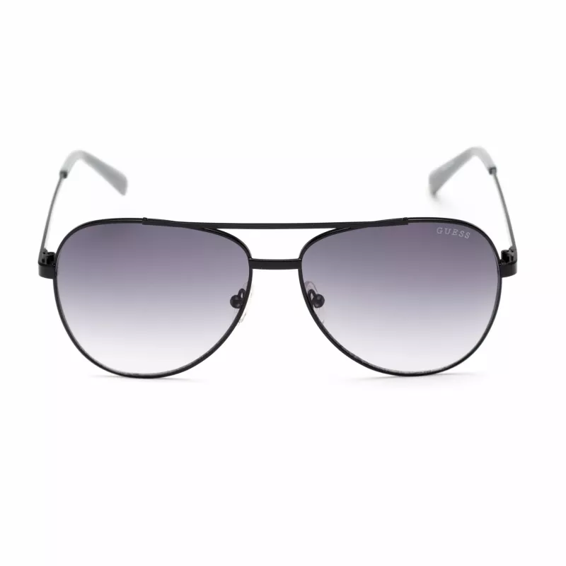 GUESS GF5117-5802B Occhiali da sole uomo pilot - montatura nera, lenti grigio gradiente 60/17/130 mm