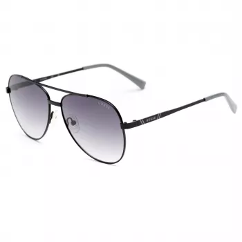 GUESS GF5117-5802B Occhiali da sole uomo pilot - montatura nera, lenti grigio gradiente 60/17/130 mm