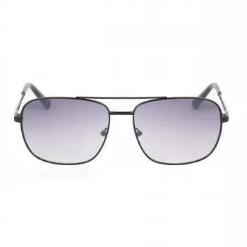 GUESS GG2114S-01B Occhiali da sole Uomo Montatura Quadrata Nera Lente Grigio Sfumato 60mm