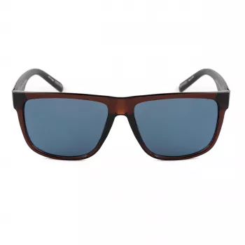 GUESS MAN Occhiali da sole GO00058-6145V montatura squadrata nero lucido lente fumé 61mm