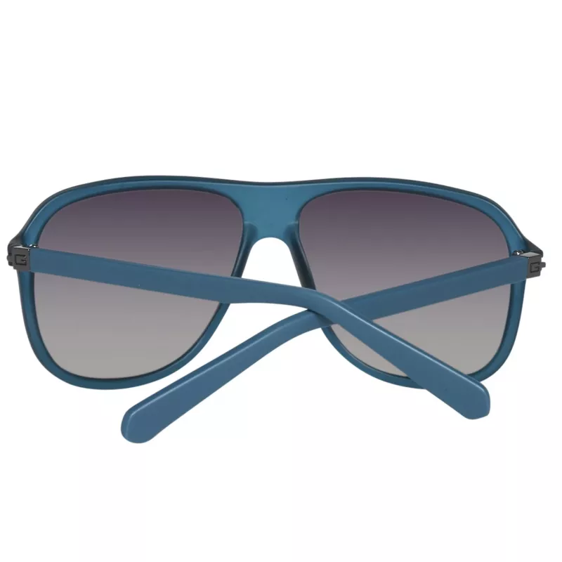 GUESS MAN Occhiali da sole GU6876-5991B Rettangolari Montatura nera Lenti grigie 59mm