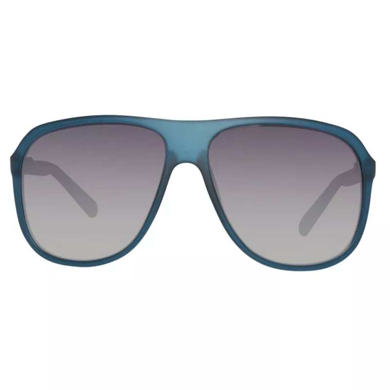 GUESS MAN Occhiali da sole GU6876-5991B Rettangolari Montatura nera Lenti grigie 59mm