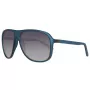 GUESS MAN Occhiali da sole GU6876-5991B Rettangolari Montatura nera Lenti grigie 59mm