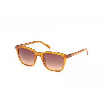 GUESS Occhiali da sole uomo rettangolari GU00170-5344F Havana marrone 53mm