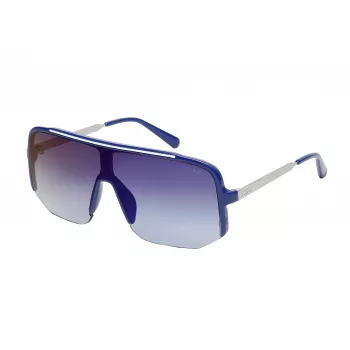 GUESS Occhiali da sole uomo GO00054-0090C montatura in propionato nera lenti in policarbonato grigie 54mm