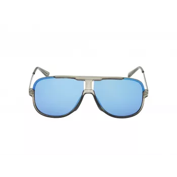 Guess Occhiali da sole uomo GO00060-6490C rettangolari montatura nera lenti grigie 64/12/140 mm