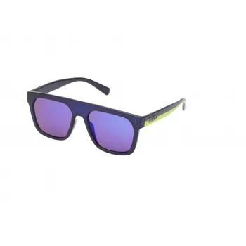 GUESS Occhiali da sole uomo GO00068-5584C rettangolari montatura dark havana lenti marroni sfumate 55/18/145 mm