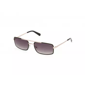 GUESS Occhiali da sole uomo GU00168-5897P nero rettangolari polarizzati 58mm
