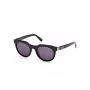 Guess Occhiali da sole uomo GU00214-4901A - Montatura nera, lenti grigio smoke, 49/21/145 mm