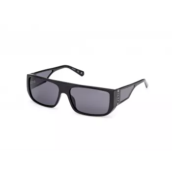 GUESS occhiali da sole GU00136-6001A unisex montatura quadrata 60/16/140 mm nero/grigio