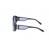 GUESS Occhiali da sole unisex GU00135-6101V montatura nera lenti grigie sfumate 61mm