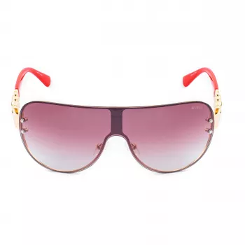 GUESS Occhiali da sole donna aviator GO00037-0032G montatura dorata lenti marroni sfumate 56mm