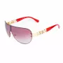 GUESS Occhiali da sole donna aviator GO00037-0032G montatura dorata lenti marroni sfumate 56mm