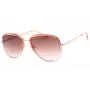 GUESS Occhiali da sole donna farfalla GF0417-72B - Montatura rosa lucida, lenti marroni sfumate, UV400