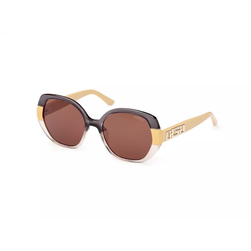 GUESS donna occhiali da sole a farfalla GU7911-5541E Havana marrone sfumato 55mm
