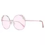 GUESS Occhiali da sole donna GF0355-28T a gatto - Montatura marrone tartarugata, lenti marroni sfumate, 58 mm