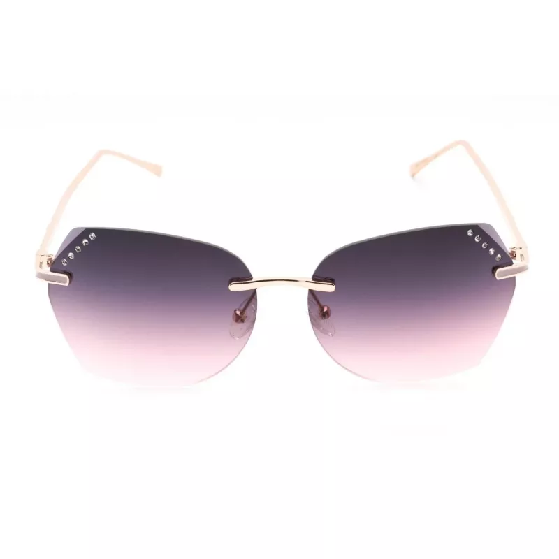 GUESS Donna GF0384-28T Occhiali da sole a farfalla tartaruga marrone, lenti sfumate marroni, 61 mm